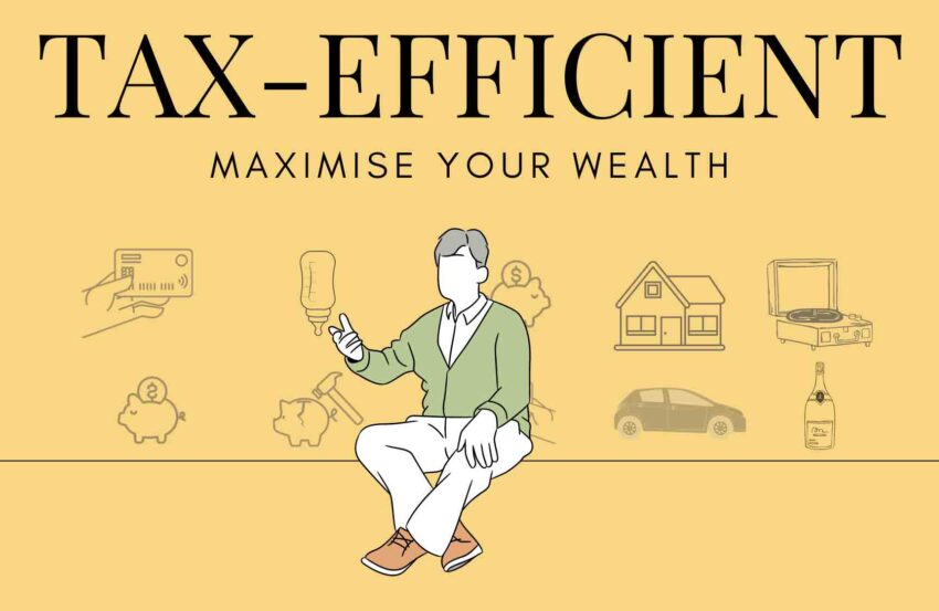 Tax-efficient adult sitting and explaining how to maximise wealth through investments